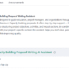 ERASMUS Capacity Building AI Proposal Writing Assistant