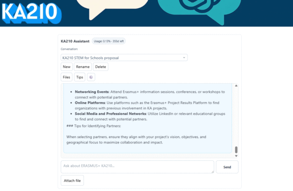 ERASMUS KA210 AI Proposal Writing Assistant