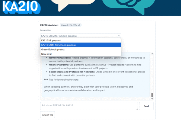 ERASMUS KA210 AI Proposal Writing Assistant