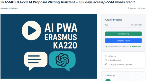 ERASMUS KA220 AI Proposal Writing Assistant